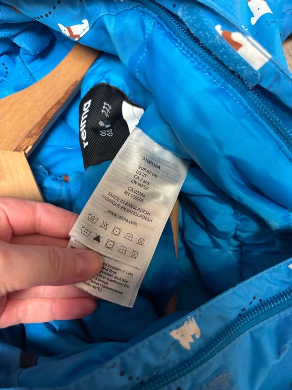 Reima Reimatec Snowsuit 2T Blue Winter One Piece Waterproof Snow Suit